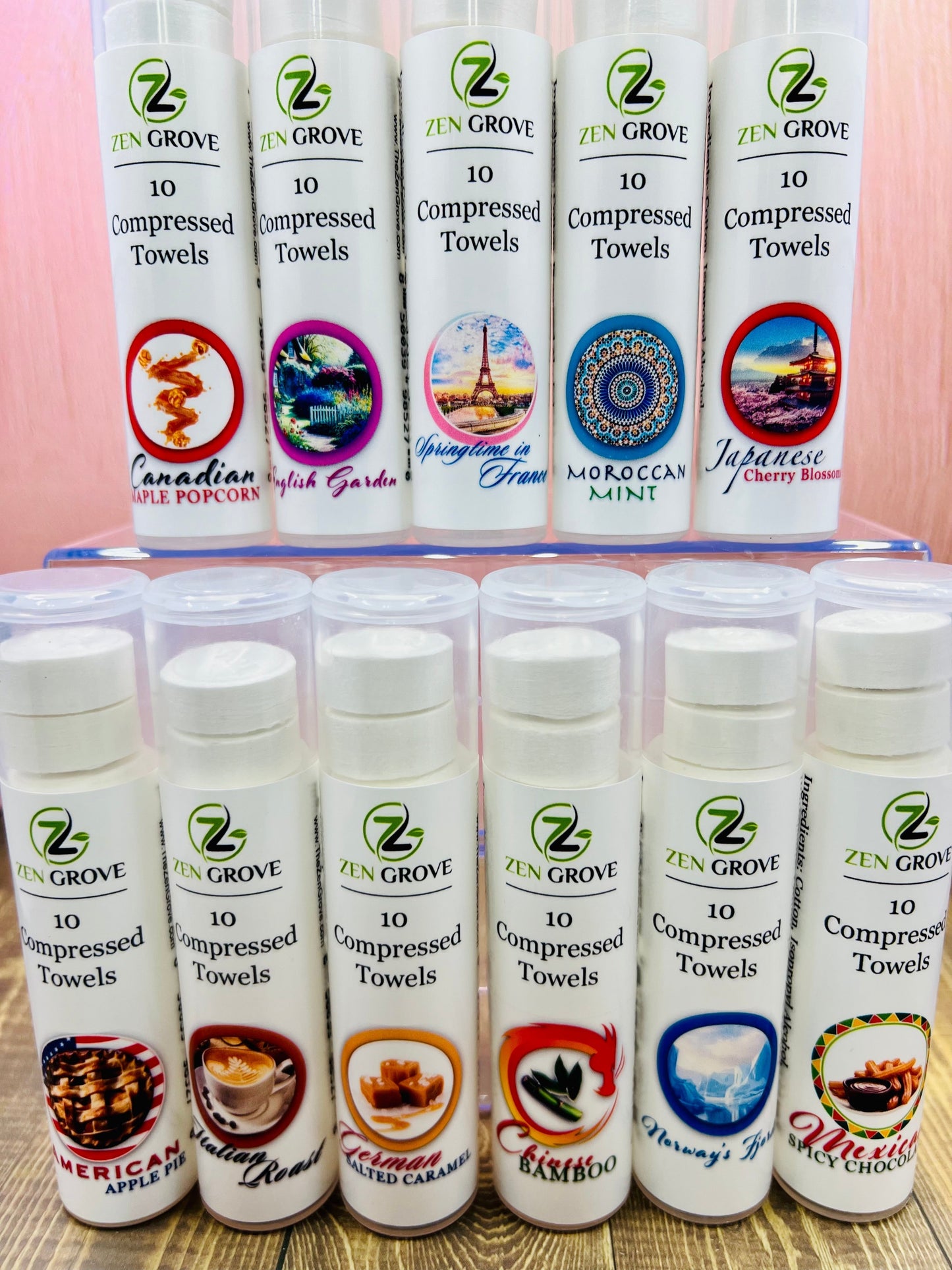 Chinese Bamboo Compressed Towels