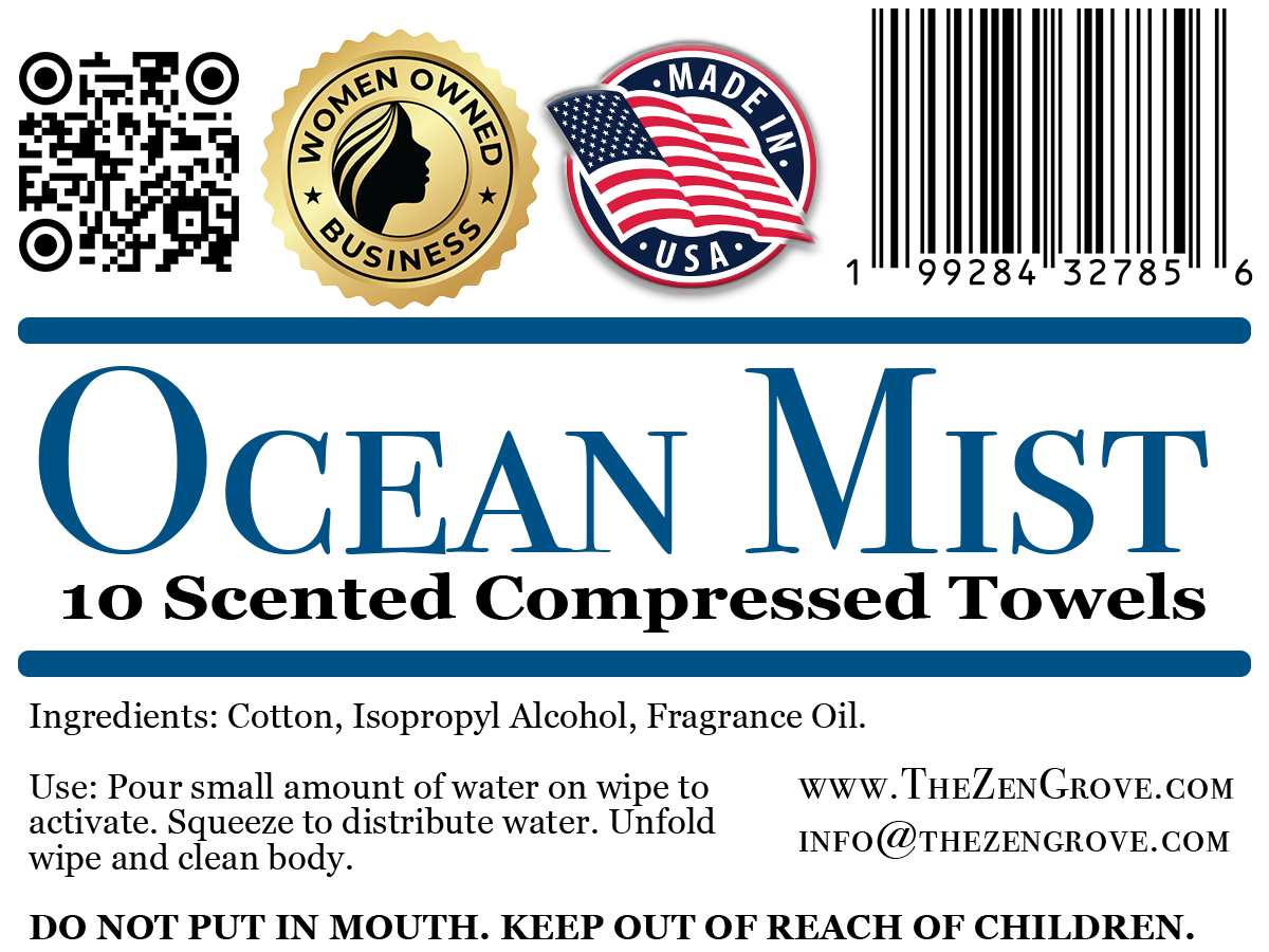 Ocean Mist Compressed Towels