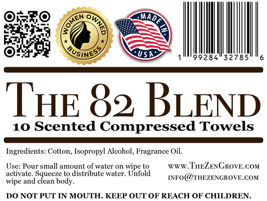 The 82 Blend Compressed Towels
