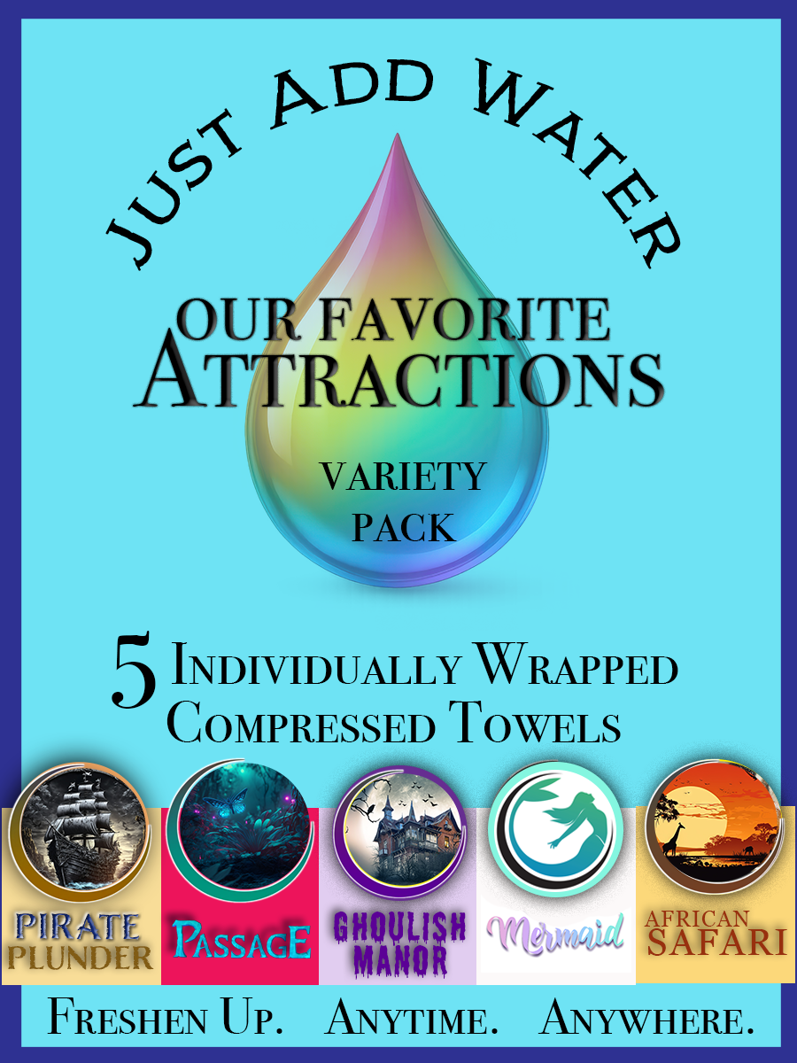 Attractions Variety Pack - 5 Towels