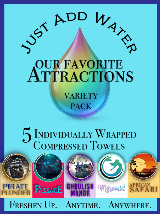 Attractions Variety Pack - 5 Towels