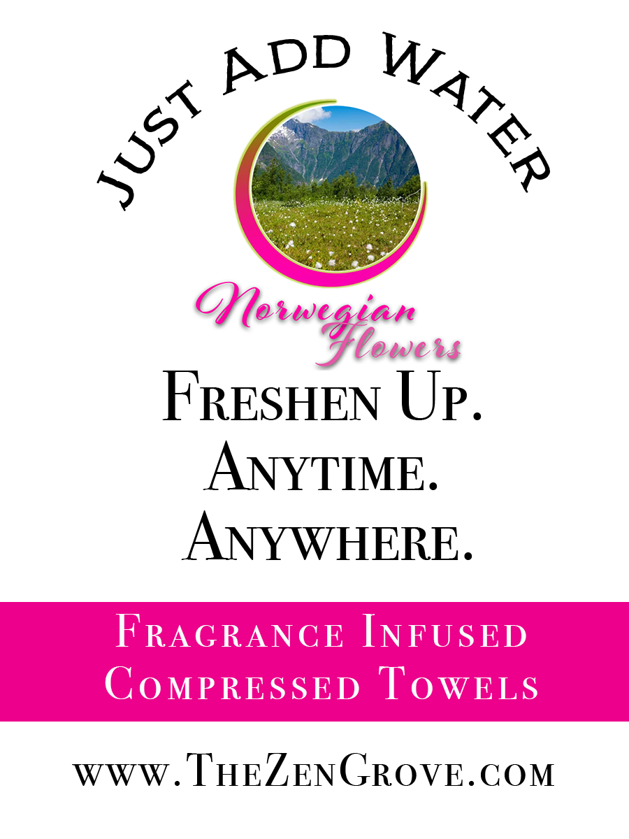 Norwegian Flowers Compressed Towels